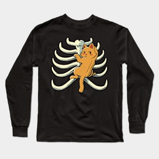 Cat Ribs Love by Tobe Fonseca Long Sleeve T-Shirt